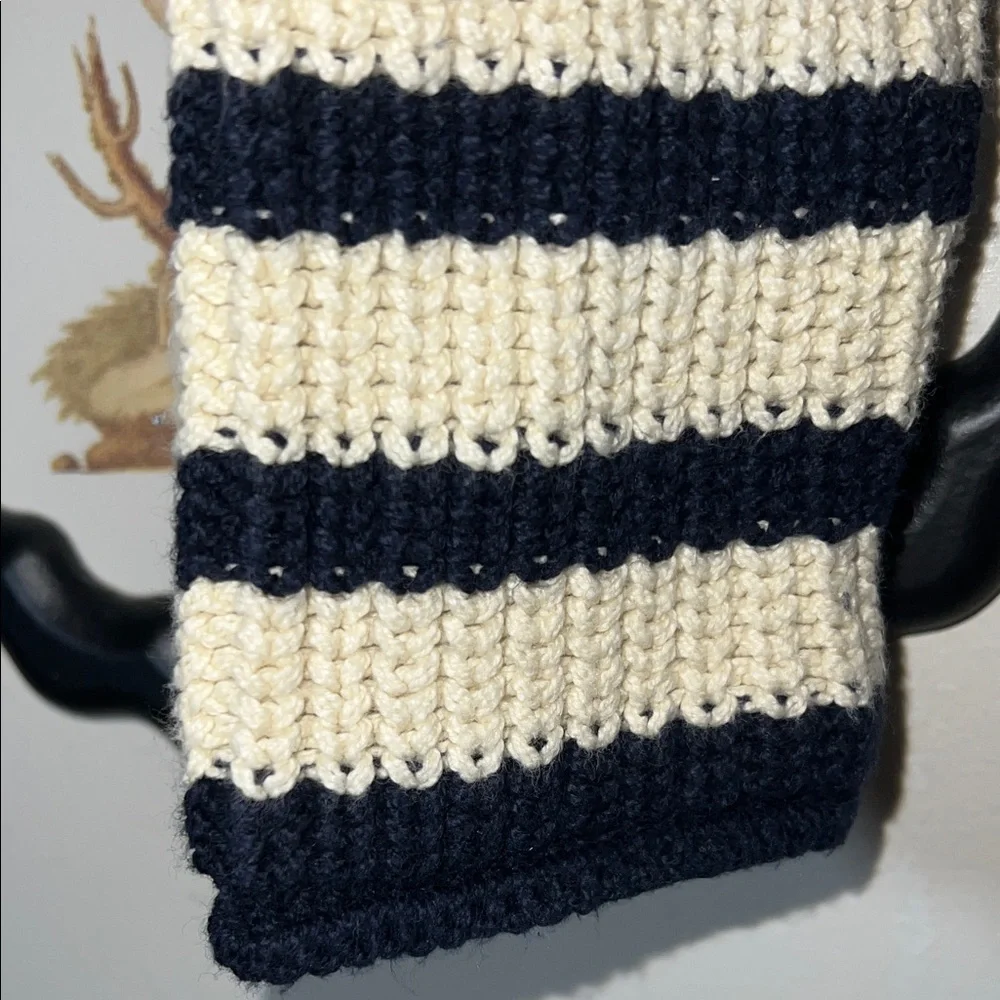 Polo by Ralph Lauren Women's Navy and Ivory Striped Sweater - Picture 5 of 8